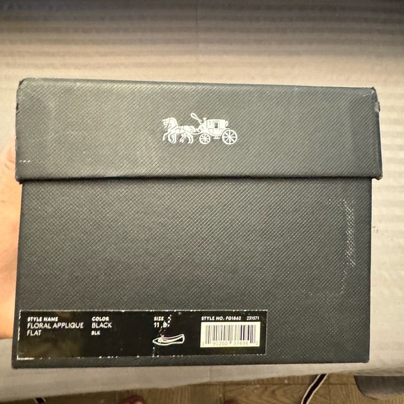 Coach Floral Appliqué Flat Shoes - Picture 1 of 14